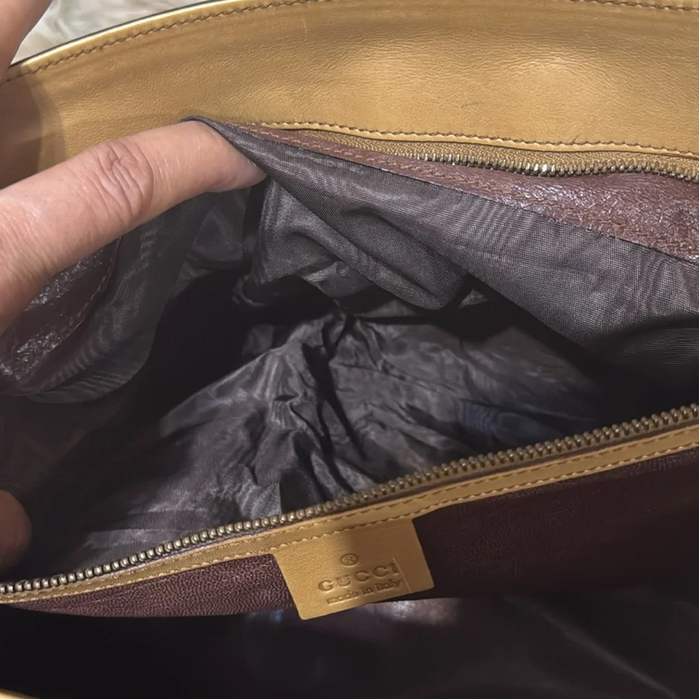 Gucci Women's Tan Leather Bag - Picture 3 of 16